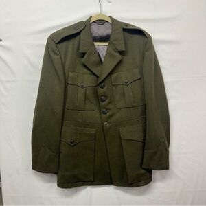 Vintage USMC Marine Corps Wool Dress Uniform Jacket SACO Military Blazer